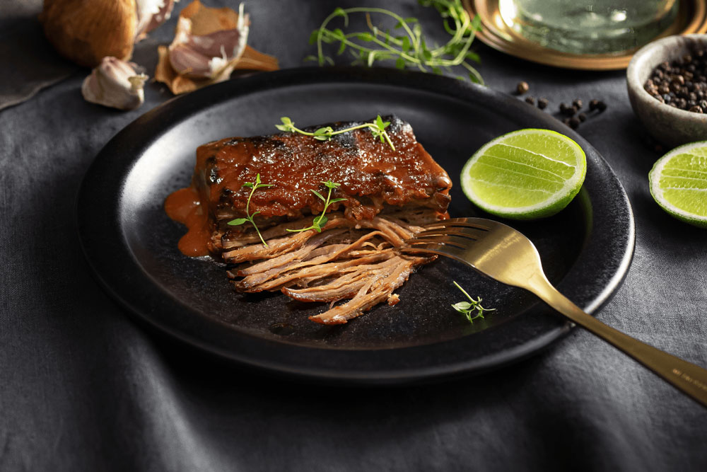 cooked beef steak dish