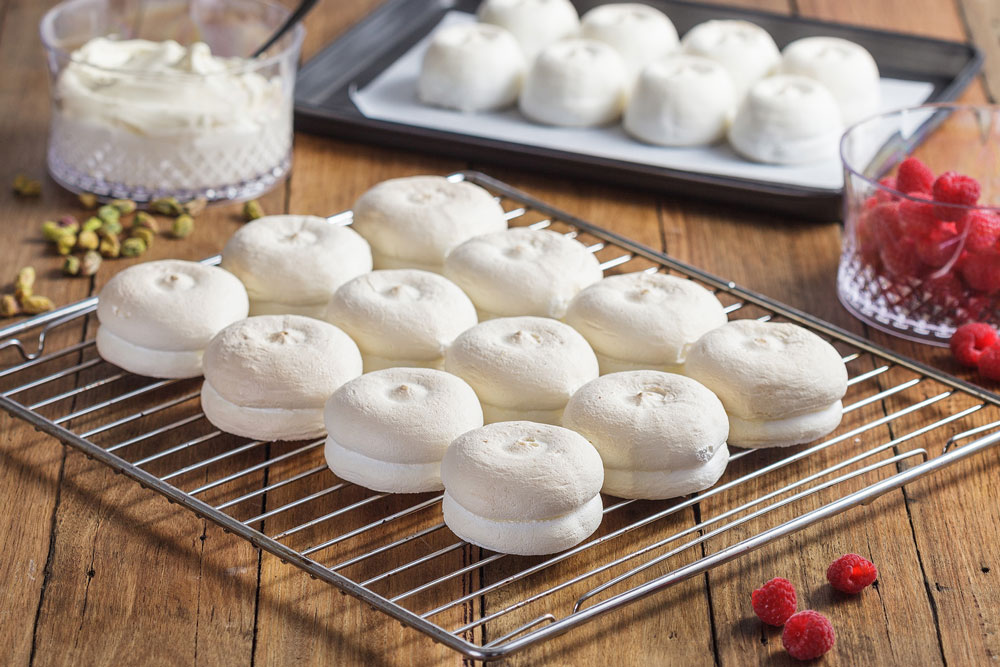 white baked goods on tray
